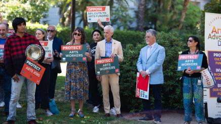 Arts Funding Rally