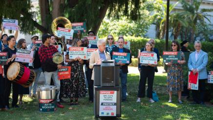 Arts Funding Rally